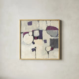 White Out II by Mike Schick. Shown in a natural wood glass frame for a timeless modern aesthetic. Available as an archival giclee rolled canvas, fine art paper, or poster print. SKU 6464a.