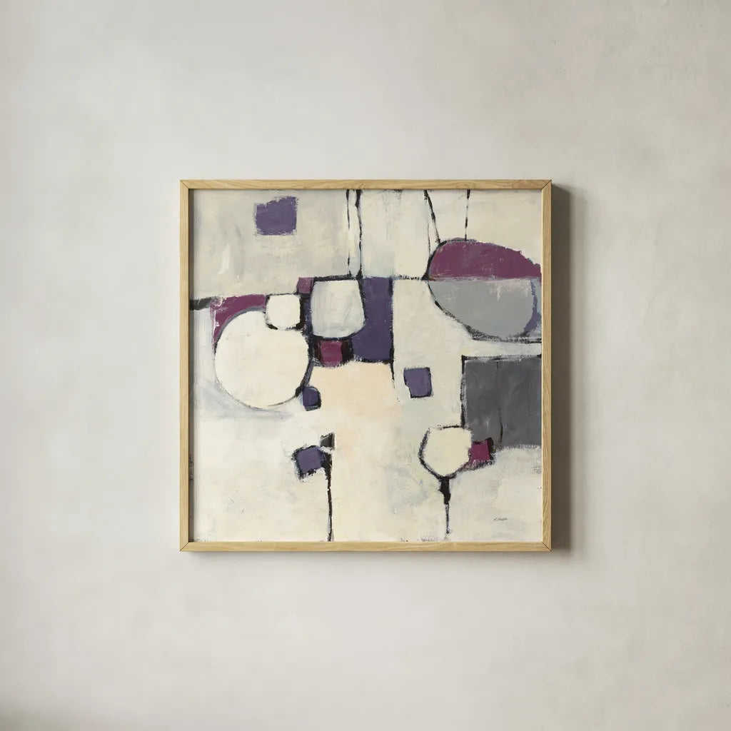 White Out II by Mike Schick. Shown in a natural wood glass frame for a timeless modern aesthetic. Available as an archival giclee rolled canvas, fine art paper, or poster print. SKU 6464a.