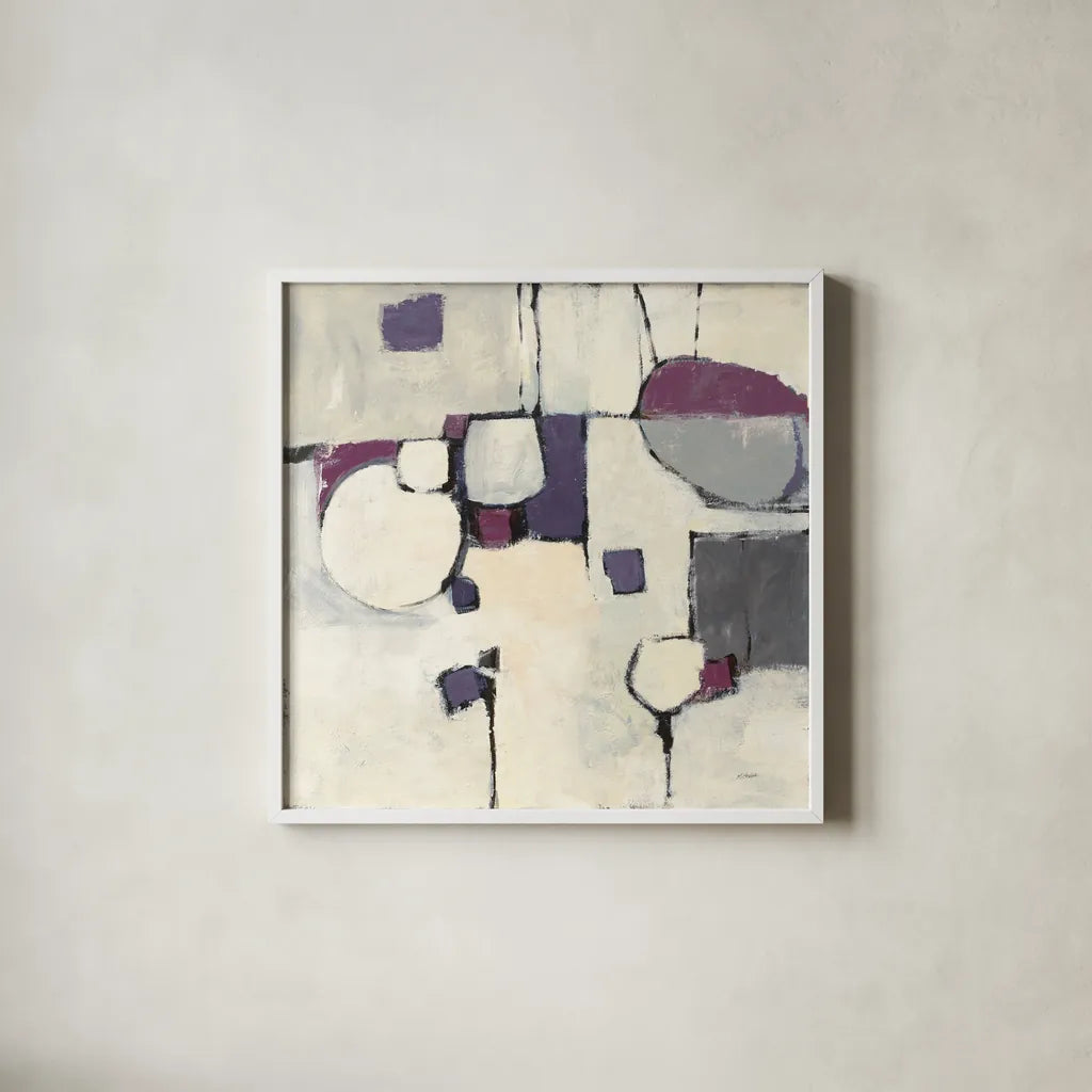 White Out II by Mike Schick. Shown in a crisp white glass frame for a clean and minimalist style. Available as an archival giclee rolled canvas, fine art paper, or poster print. SKU 6464a.