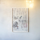 White Out in the Forest by Mike Schick. shown as a paper print in a white frame. Available as a archival giclee rolled canvas, fine art paper, or poster print. SKU 28665h.