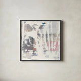 White Out in the Forest Crop by Mike Schick. Shown in a sleek black glass frame for a contemporary gallery look. Available as an archival giclee rolled canvas, fine art paper, or poster print. SKU 28665a.