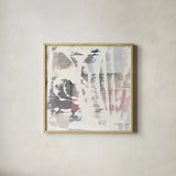 White Out in the Forest Crop by Mike Schick. Shown in a natural wood glass frame for a timeless modern aesthetic. Available as an archival giclee rolled canvas, fine art paper, or poster print. SKU 28665a.