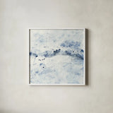 Wipe Out by Mike Schick. Shown in a crisp white glass frame for a clean and minimalist style. Available as an archival giclee rolled canvas, fine art paper, or poster print. SKU 22818a.
