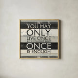 Zephyr Quote I by Mike Schick. Shown in a natural wood glass frame for a timeless modern aesthetic. Available as an archival giclee rolled canvas, fine art paper, or poster print. SKU 11070a.