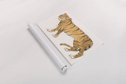 Big Cats IV by Miranda Thomas. shown as a rolled paper print. Available as archival giclee rolled canvas, fine art paper, or poster print. SKU 53740i.