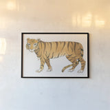 Big Cats IV by Miranda Thomas. shown as a paper print in a black flame. Available as a archival giclee rolled canvas, fine art paper, or poster print. SKU 53740i.