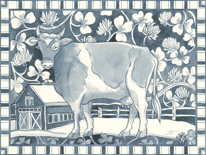 Farm Life II Stripe Border by Miranda Thomas