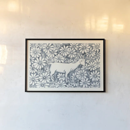 Farm Life III by Miranda Thomas. shown as a paper print in a black flame. Available as a archival giclee rolled canvas, fine art paper, or poster print. SKU 35484i.