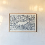 Farm Life III by Miranda Thomas. shown as a paper print in a natural frame. Available as a archival giclee rolled canvas, fine art paper, or poster print. SKU 35484i.