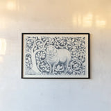 Farm Life V by Miranda Thomas. shown as a paper print in a black flame. Available as a archival giclee rolled canvas, fine art paper, or poster print. SKU 35486i.