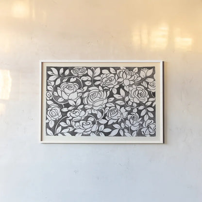 Farm Life VII Black by Miranda Thomas. shown as a paper print in a white frame. Available as a archival giclee rolled canvas, fine art paper, or poster print. SKU 74688i.