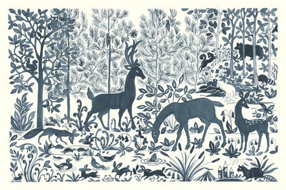 Forest Life I by Miranda Thomas. SKU 35603i. Archival Giclee Fine art print for wall decor.