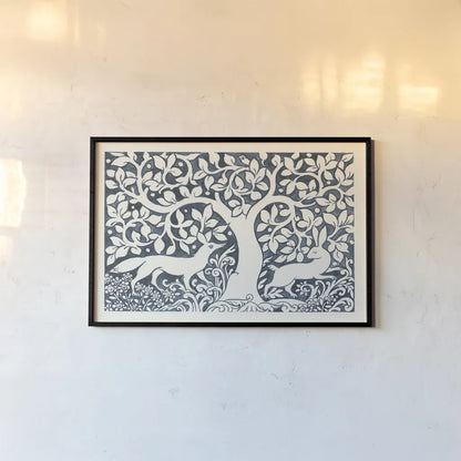 Forest Life III by Miranda Thomas. shown as a paper print in a black flame. Available as a archival giclee rolled canvas, fine art paper, or poster print. SKU 35605i.