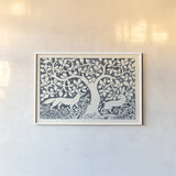 Forest Life III by Miranda Thomas. shown as a paper print in a white frame. Available as a archival giclee rolled canvas, fine art paper, or poster print. SKU 35605i.
