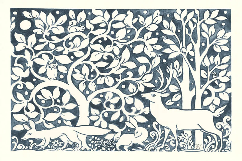 Forest Life IV by Miranda Thomas. SKU 35606i. Archival Giclee Fine art print for wall decor.