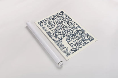 Forest Life IV by Miranda Thomas. shown as a rolled paper print. Available as archival giclee rolled canvas, fine art paper, or poster print. SKU 35606i.