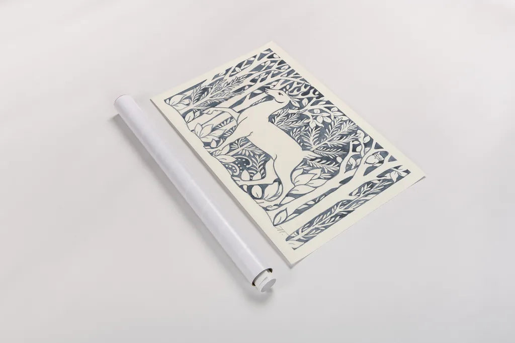 Forest Life V by Miranda Thomas. shown as a rolled paper print. Available as archival giclee rolled canvas, fine art paper, or poster print. SKU 35607i.