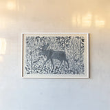 Forest Life VI by Miranda Thomas. shown as a paper print in a white frame. Available as a archival giclee rolled canvas, fine art paper, or poster print. SKU 35608i.