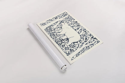 Forest Life VII by Miranda Thomas. shown as a rolled paper print. Available as archival giclee rolled canvas, fine art paper, or poster print. SKU 35609i.