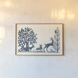 Forest Life VIII by Miranda Thomas. shown as a paper print in a natural frame. Available as a archival giclee rolled canvas, fine art paper, or poster print. SKU 35610i.
