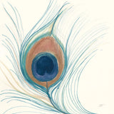 Peacock Feather II Blue by Miranda Thomas. SKU 56867a. Archival Giclee Fine art print for wall decor.