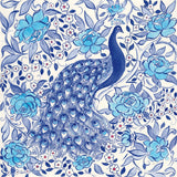 Peacock Garden III by Miranda Thomas. SKU 46194a. Archival Giclee Fine art print for wall decor.