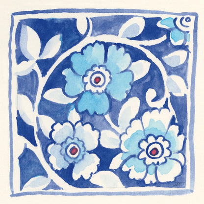 Peacock Garden IX by Miranda Thomas. SKU 46200a. Archival Giclee Fine art print for wall decor.