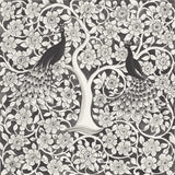 Peacock Garden VII BW by Miranda Thomas. SKU 73119a. Archival Giclee Fine art print for wall decor.