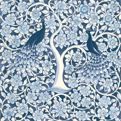 Peacock Garden VII v2 by Miranda Thomas. SKU 56863a. Archival Giclee Fine art print for wall decor.