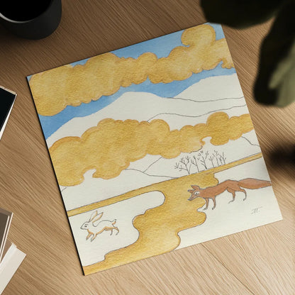 Riverside I by Miranda Thomas. Shown as a detailed flat fine art print, highlighting archival giclee quality. Available as an archival giclee rolled canvas, fine art paper, or poster print. SKU 53731a.