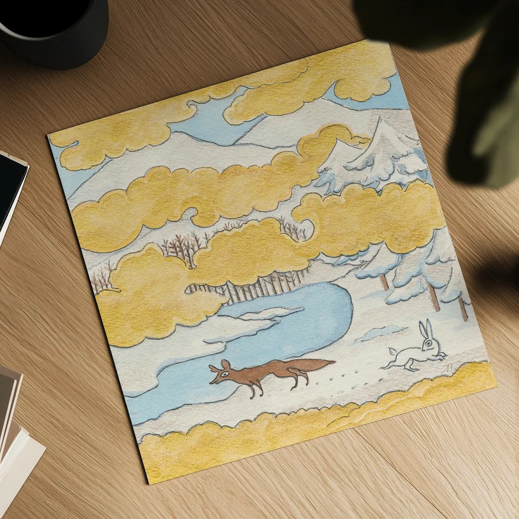 Riverside II by Miranda Thomas. Shown as a detailed flat fine art print, highlighting archival giclee quality. Available as an archival giclee rolled canvas, fine art paper, or poster print. SKU 53732a.