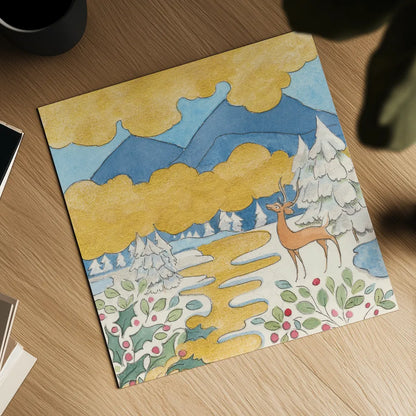 Riverside IV by Miranda Thomas. Shown as a detailed flat fine art print, highlighting archival giclee quality. Available as an archival giclee rolled canvas, fine art paper, or poster print. SKU 53734a.