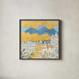 Riverside IV by Miranda Thomas. Shown in a sleek black glass frame for a contemporary gallery look. Available as an archival giclee rolled canvas, fine art paper, or poster print. SKU 53734a.