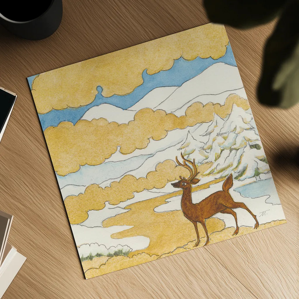 Riverside V by Miranda Thomas. Shown as a detailed flat fine art print, highlighting archival giclee quality. Available as an archival giclee rolled canvas, fine art paper, or poster print. SKU 53735a.