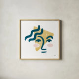 Awaken II by Moira Hershey. Shown in a natural wood glass frame for a timeless modern aesthetic. Available as an archival giclee rolled canvas, fine art paper, or poster print. SKU 54621a.