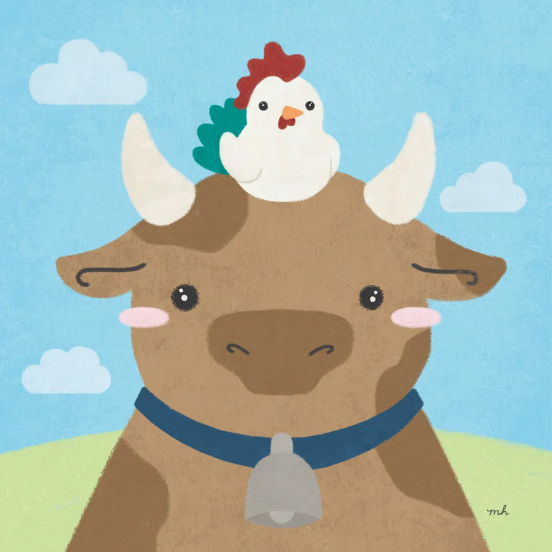 Barn Buddies I by Moira Hershey. SKU 49593a. Archival Giclee Fine art print for wall decor.