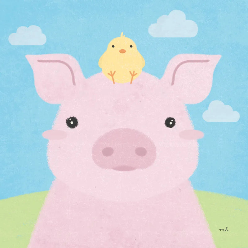 Barn Buddies II by Moira Hershey. SKU 49594a. Archival Giclee Fine art print for wall decor.
