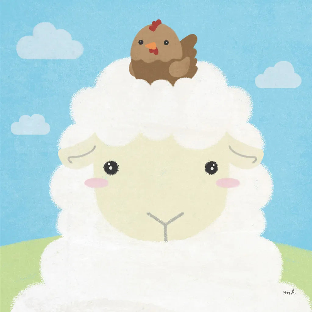 Barn Buddies III by Moira Hershey. SKU 49595a. Archival Giclee Fine art print for wall decor.