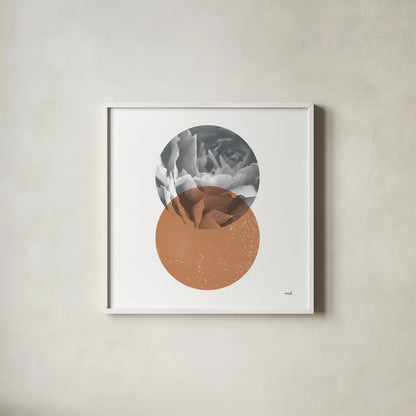 Blossoms I by Moira Hershey. Shown in a crisp white glass frame for a clean and minimalist style. Available as an archival giclee rolled canvas, fine art paper, or poster print. SKU 58794a.