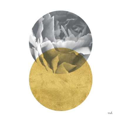 Blossoms I Gold by Moira Hershey. SKU 68997a. Archival Giclee Fine art print for wall decor.