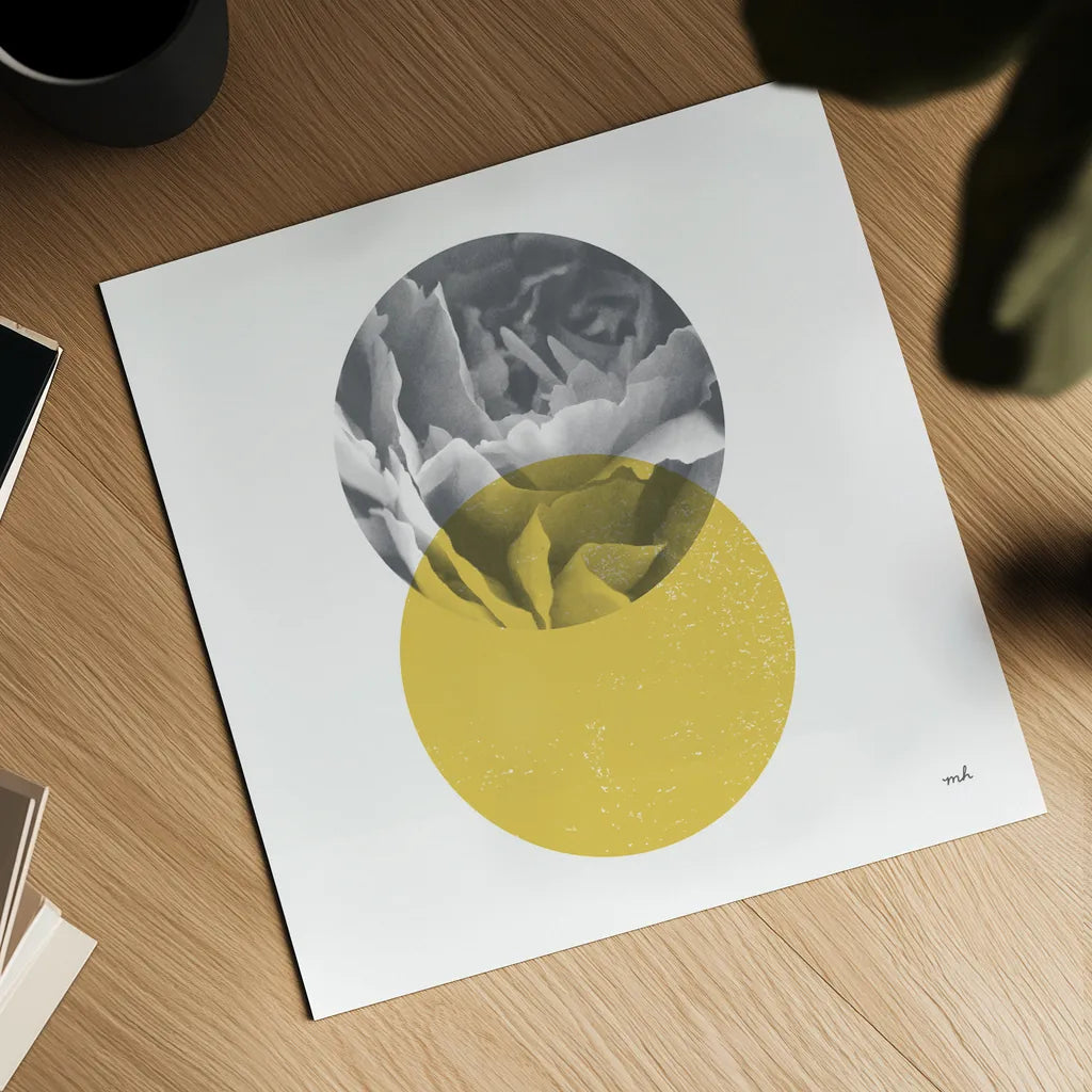 Blossoms I Warm by Moira Hershey. Shown as a detailed flat fine art print, highlighting archival giclee quality. Available as an archival giclee rolled canvas, fine art paper, or poster print. SKU 58712a.