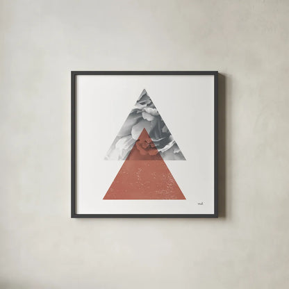 Blossoms II  Warm v2 by Moira Hershey. Shown in a sleek black glass frame for a contemporary gallery look. Available as an archival giclee rolled canvas, fine art paper, or poster print. SKU 58795a.