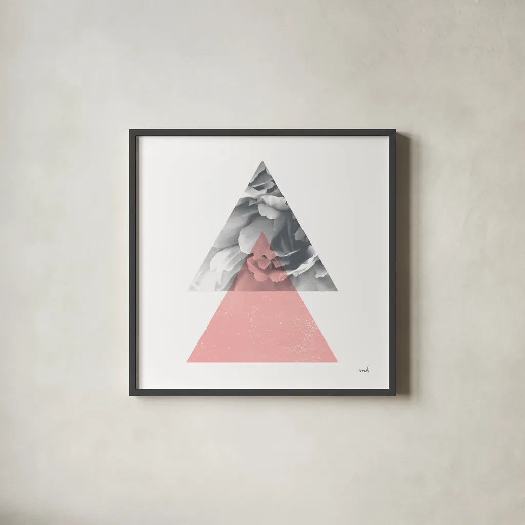 Blossoms II by Moira Hershey. Shown in a sleek black glass frame for a contemporary gallery look. Available as an archival giclee rolled canvas, fine art paper, or poster print. SKU 53978a.