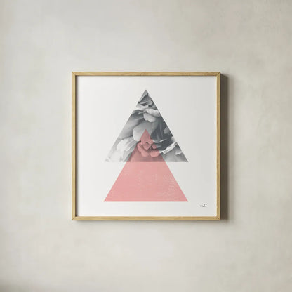 Blossoms II by Moira Hershey. Shown in a natural wood glass frame for a timeless modern aesthetic. Available as an archival giclee rolled canvas, fine art paper, or poster print. SKU 53978a.