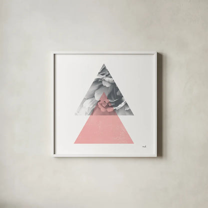 Blossoms II by Moira Hershey. Shown in a crisp white glass frame for a clean and minimalist style. Available as an archival giclee rolled canvas, fine art paper, or poster print. SKU 53978a.