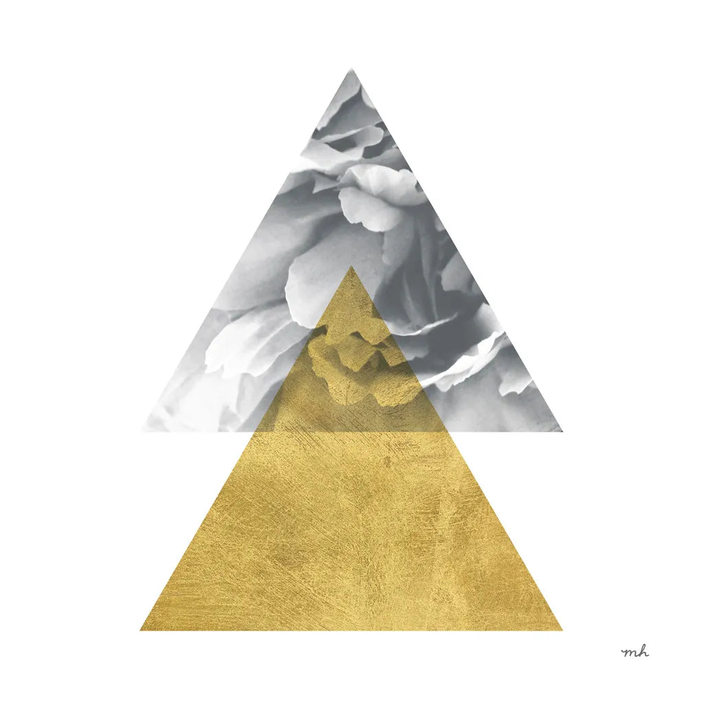 Blossoms II Gold by Moira Hershey. SKU 68998a. Archival Giclee Fine art print for wall decor.