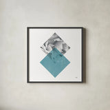 Blossoms III  Warm v2 by Moira Hershey. Shown in a sleek black glass frame for a contemporary gallery look. Available as an archival giclee rolled canvas, fine art paper, or poster print. SKU 58796a.