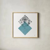 Blossoms III  Warm v2 by Moira Hershey. Shown in a natural wood glass frame for a timeless modern aesthetic. Available as an archival giclee rolled canvas, fine art paper, or poster print. SKU 58796a.