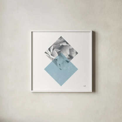 Blossoms III by Moira Hershey. Shown in a crisp white glass frame for a clean and minimalist style. Available as an archival giclee rolled canvas, fine art paper, or poster print. SKU 53979a.