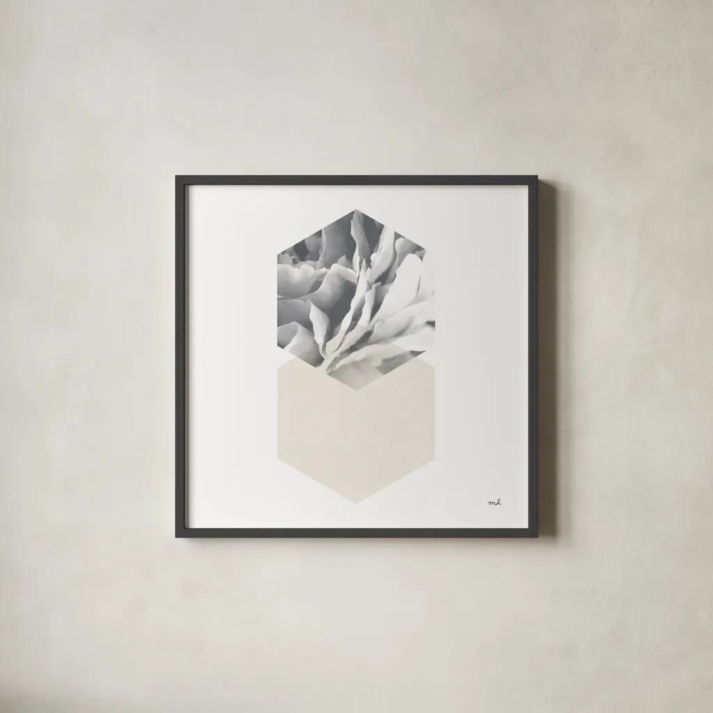Blossoms IV by Moira Hershey. Shown in a sleek black glass frame for a contemporary gallery look. Available as an archival giclee rolled canvas, fine art paper, or poster print. SKU 53980a.